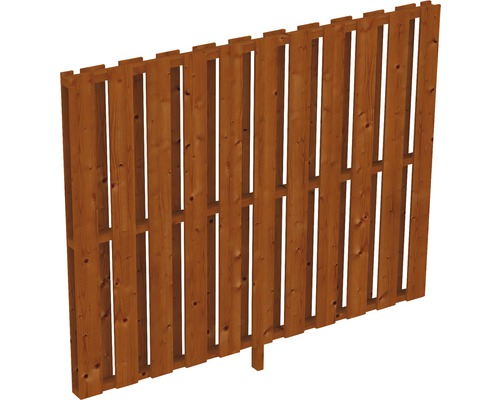 Seitenwand Deckelschalung SKAN HOLZ Douglasie 205x160 cm nussbaum Holzzaun für den Garten