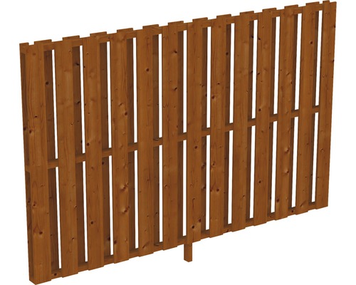 Seitenwand Deckelschalung Skan Holz Douglasie 255x160 cm nussbaum Holzzaun-Element mit senkrechten Brettern