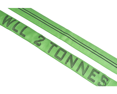 Hebeschlinge aus Textil mit einer Tragfähigkeit von 2 Tonnen