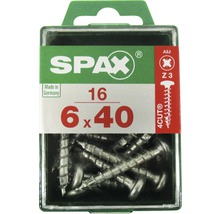 Spax Universalschrauben, Senkkopf, Teilgewinde, 6 x 40 Millimeter, 16 Stück