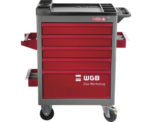 Werkstattwagen mit fünf Schubladen und WGB Logo