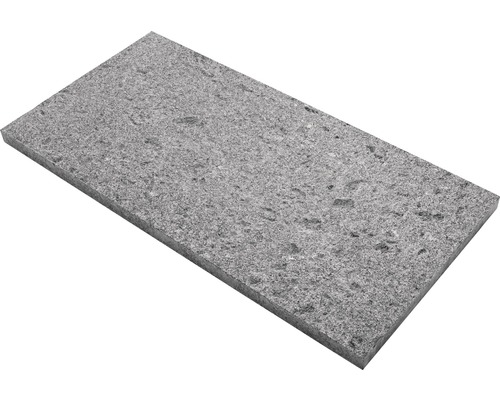 Graue Terrassenplatte aus Stein