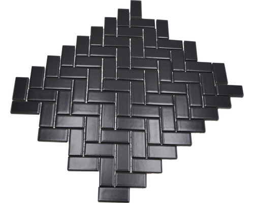 Mosaikfliese aus Keramik im Fischgrätmuster