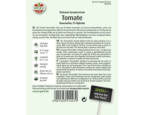 Sperli Tomatensamen Gourmelito F1-Hybride