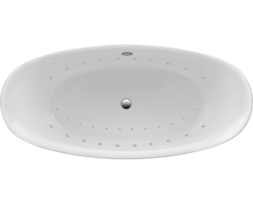 Freistehender Whirlpool Ottofond Pessoa 180,5x83,5 cm System Komfort - Lightsystem und Silentsystem weiß