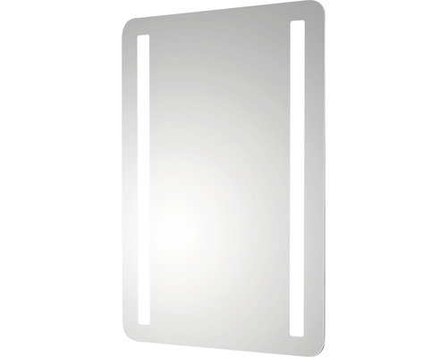 Rechteckiger Spiegel mit integrierter Beleuchtung