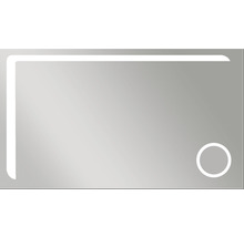 Rechteckiger Spiegel mit LED-Beleuchtung und Touch-Sensor