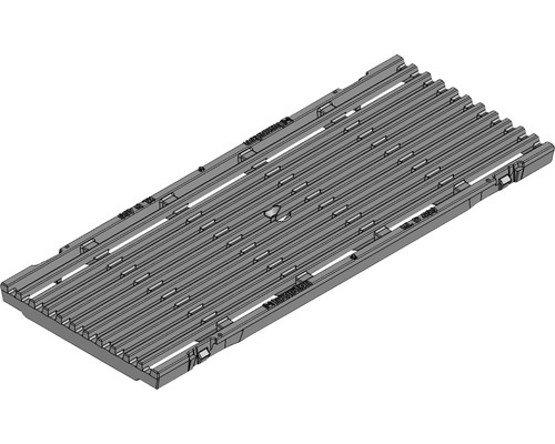 Hauraton Faserfix KS 150 Guss Längsstabrost KTL beschichtet 500 mm x 199 mm x 20 mm