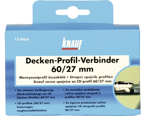 Profilverbinder Knauf für CD-Profil 60x27 mm