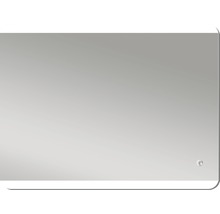 LED-Lichtspiegel DSK Design Silver Glacier eckig 80x60 cm