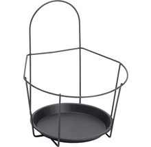 Pflanzenständer aus Metall mit rundem Tablett