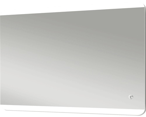 Rechteckiger Badezimmerspiegel mit integrierter Beleuchtung
