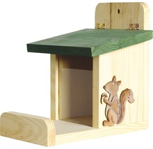 Holz Eichhörnchenfutterhaus mit Eichhörnchen Motiv