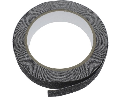 Tarrox Anti rutsch Band 5 m x 25 mm schwarz selbstklebend Rolle Antirutschband zur Erhöhung der Trittsicherheit