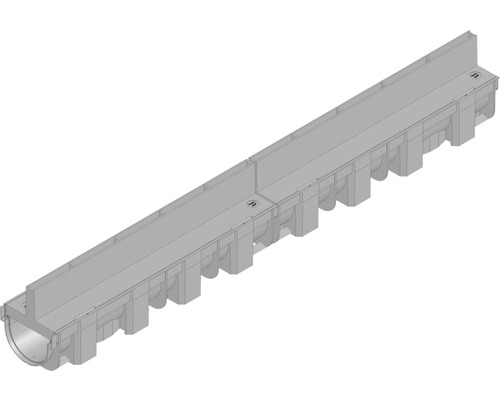 Hauraton TOP mm x Kunststoffrinne aus PP mit Schlitzabdeckung aus Kunststoff 1000 mm x 119 mm x 147 mm