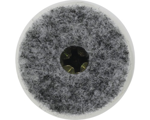 Tarrox Filzgleiter mit Schraube 20 mm rund grau 24 Stück
