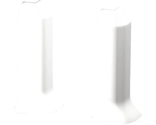 Außenecken für Hartschaum-Sockelleiste 60 mm weiß