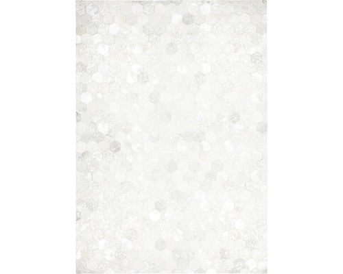 Lederteppich Exotic 310 silber 120x170 cm