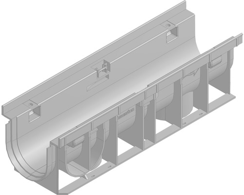 Hauraton Recyfix PRO 100 Entwässerungsrinne Unterteil Typ 0105 aus PP 500 mm x 160 mm x 150 mm