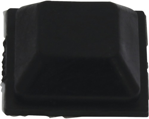 Tarrox Lärmstopper 18x18x16 mm eckig schwarz 8 Stück selbstklebend