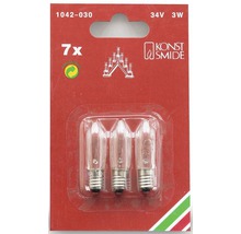 Packung mit sieben 34V 3W Ersatzlampen für Lichterbögen