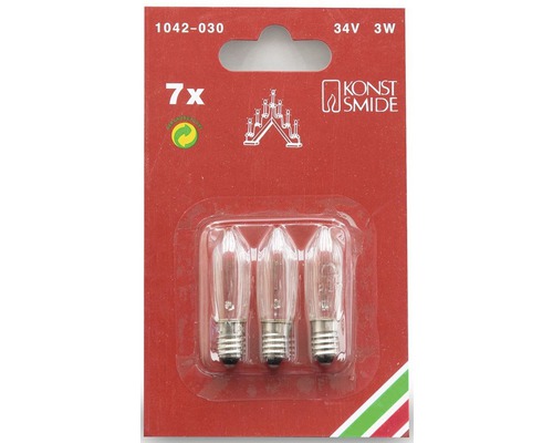Packung mit sieben 34V 3W Ersatzlampen für Lichterbögen