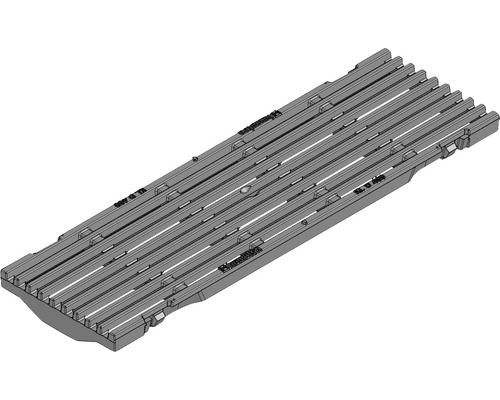 Hauraton Faserfix KS 100 Guss Längsstabrost KTL beschichtet 500 mm x 149 mm x 20 mm