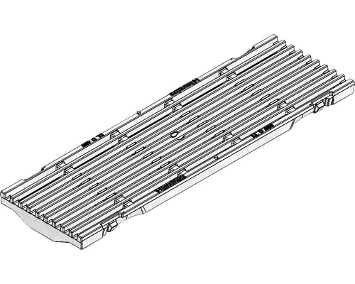 Hauraton Faserfix KS 100 Guss Längsstabrost verzinkt 500 mm x 149 mm x 20 mm