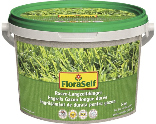 Rasen-Langzeitdünger FloraSelf 5 kg / 160 m²