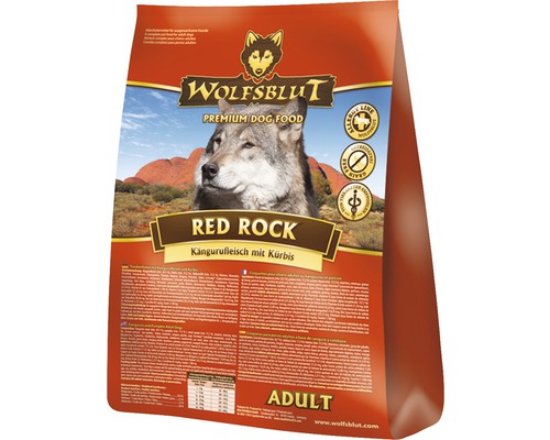 Hundefutter trocken WOLFSBLUT Red Rock, Känguru mit Kürbis mit wertvollen Superfoods, getreidefrei, Glutenfrei 2 kg-0