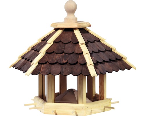 Vogelfutterhaus mit Holzschindeln 55x62x43 cm-0