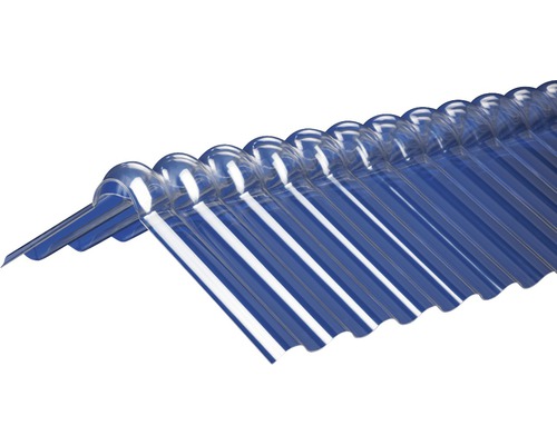 Gutta Wellfirsthaube Acryl Sinus 76/18 klar 1045 mm (2-teilig) Trapezprofil Lichtplatte aus Kunststoff