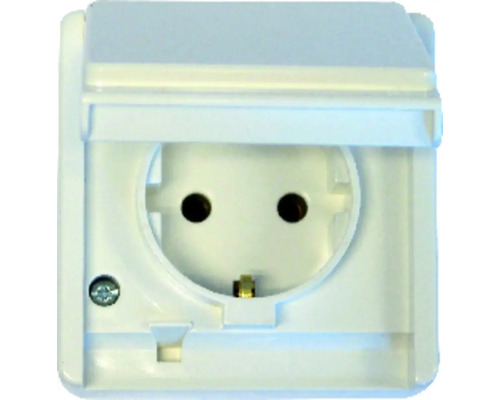 Steckdose mit Klappdeckel