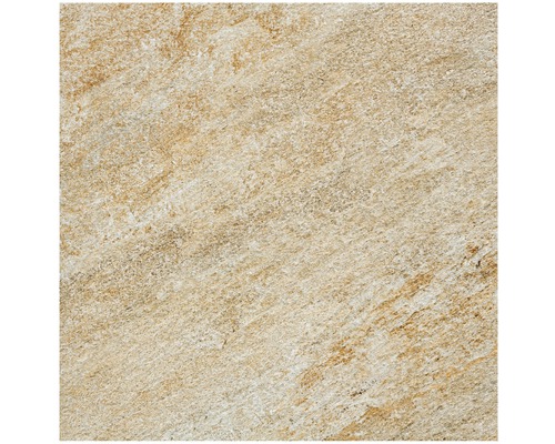 Feinsteinzeug Terrassenplatte beige 60x60x2 cm rektifiziert