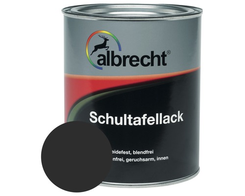 Albrecht Schultafellack Tafelfarbe schwarz 750 ml-0