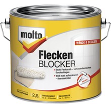 Molto Flecken Blocker Farbeimer, 2,5 Liter, geeignet für Wände und Decken