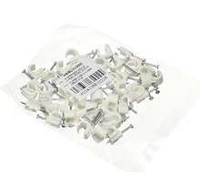 Packung mit Kabelklemmen und Nägeln