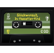 Postkarte Glückwunsch, du Kassetten-Kind 14,8x10,5 cm