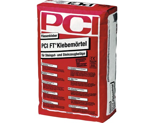 PCI FT® Klebemörtel Fliesenkleber für Steingut- und Steinzeugbeläge 25 kg PCI FT® Klebemörtel Fliesenkleber für Steingut- und Steinzeugbeläge 25 kg