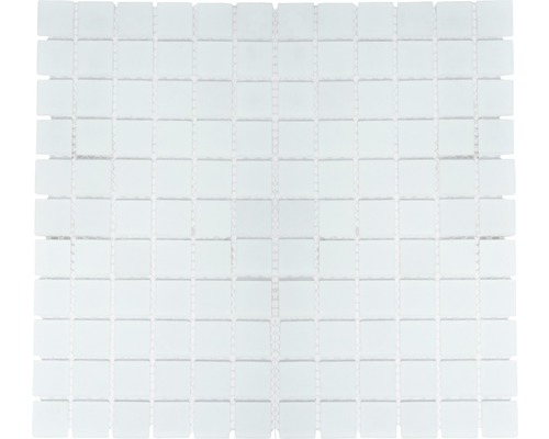Glasmosaik CM 4045 30,0x32,7 cm weiß matt