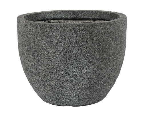 Pflanztopf Passion for Pottery Fibreclay Ø 37,5 cm 37,5 x 37,5 x 30 cm schwarz Blumentopf aus Steinzeug