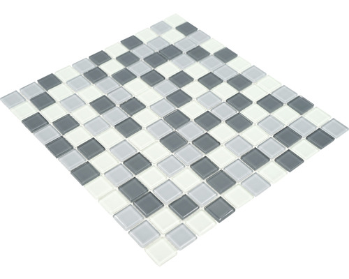 Mosaikfliese aus Glas und Keramik