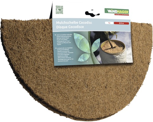 Mulchscheibe aus Kokosfaser, Durchmesser 45 cm