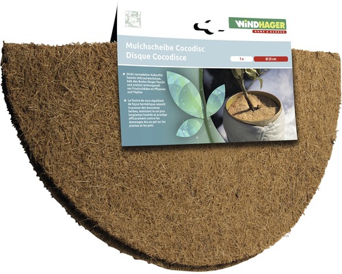Mulchscheibe aus Kokosfaser, 25 cm Durchmesser