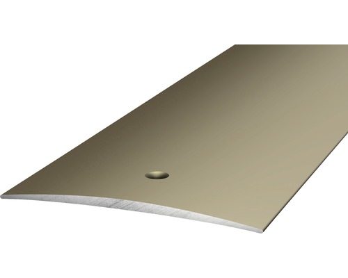 Prinz Übergangsprofil Alu Edelstahl matt gelocht 60 x 2700 mm Metallisches Übergangsprofil mit Bohrloch