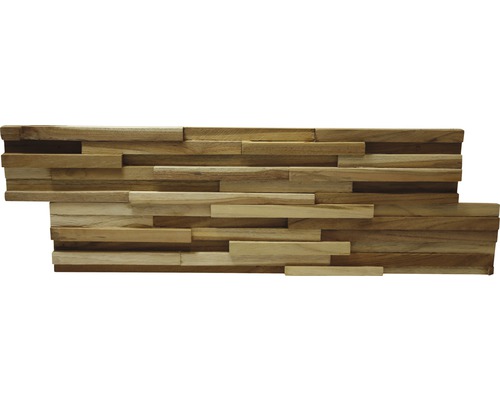 Holz Verblendstein Rebel of Styles UltraWood Toscani 18,0x49,5 cm braun Wandverkleidung aus Holzpaneelen
