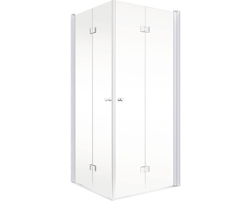 Eckdusche mit Glastüren