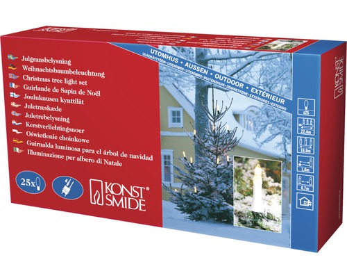 Weihnachtsbaumbeleuchtung für den Außenbereich im Karton
