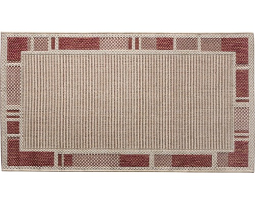 Rechteckiger Teppich mit Muster