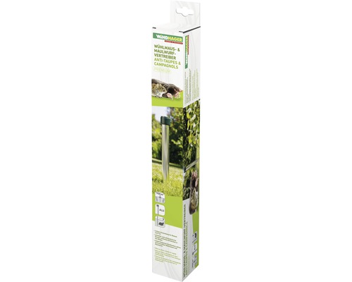 Verpackung für Wühlmaus und Maulwurf Vertreiber